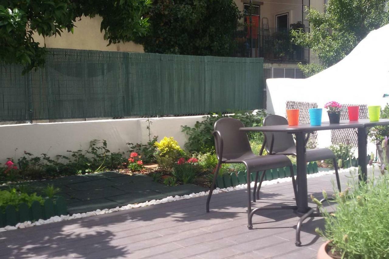 Sunny Orange Garden Apartment In Central Lisboa Exterior foto